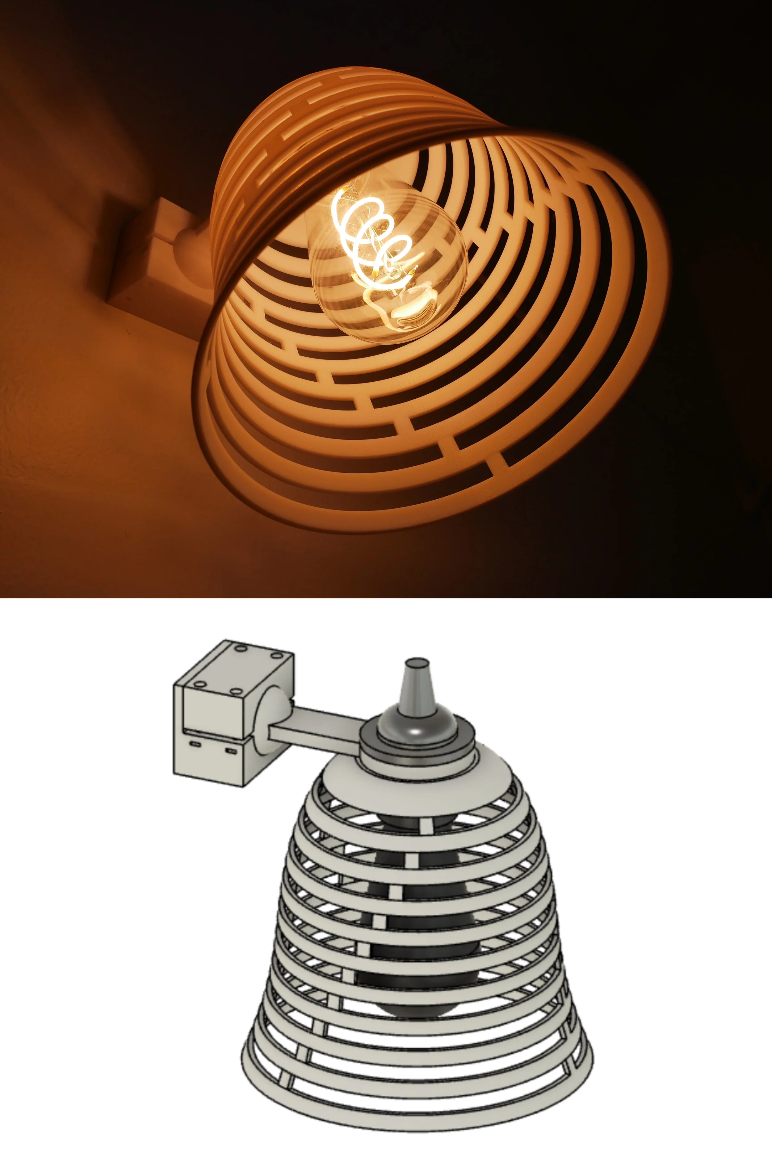 3D Printed Light Fixture - STL Files — Morley Kert
